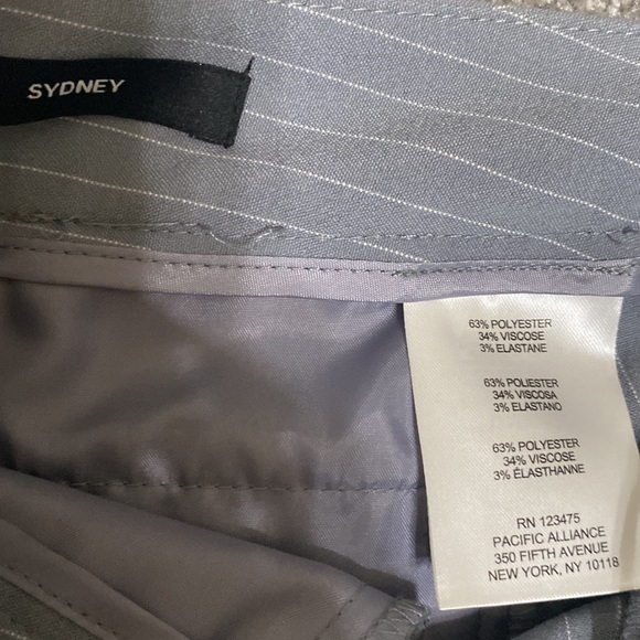 Jones pants -1 gray pin strip NWT - Picture 7 of 8